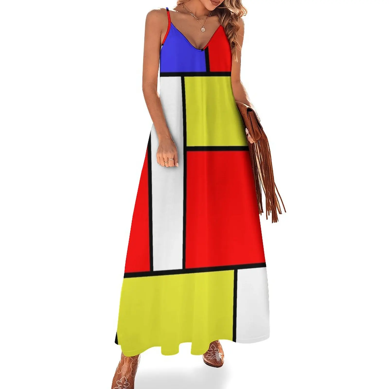 

Mondrian #57 Sleeveless Dress Party dresses for women birthday dress dress korean style