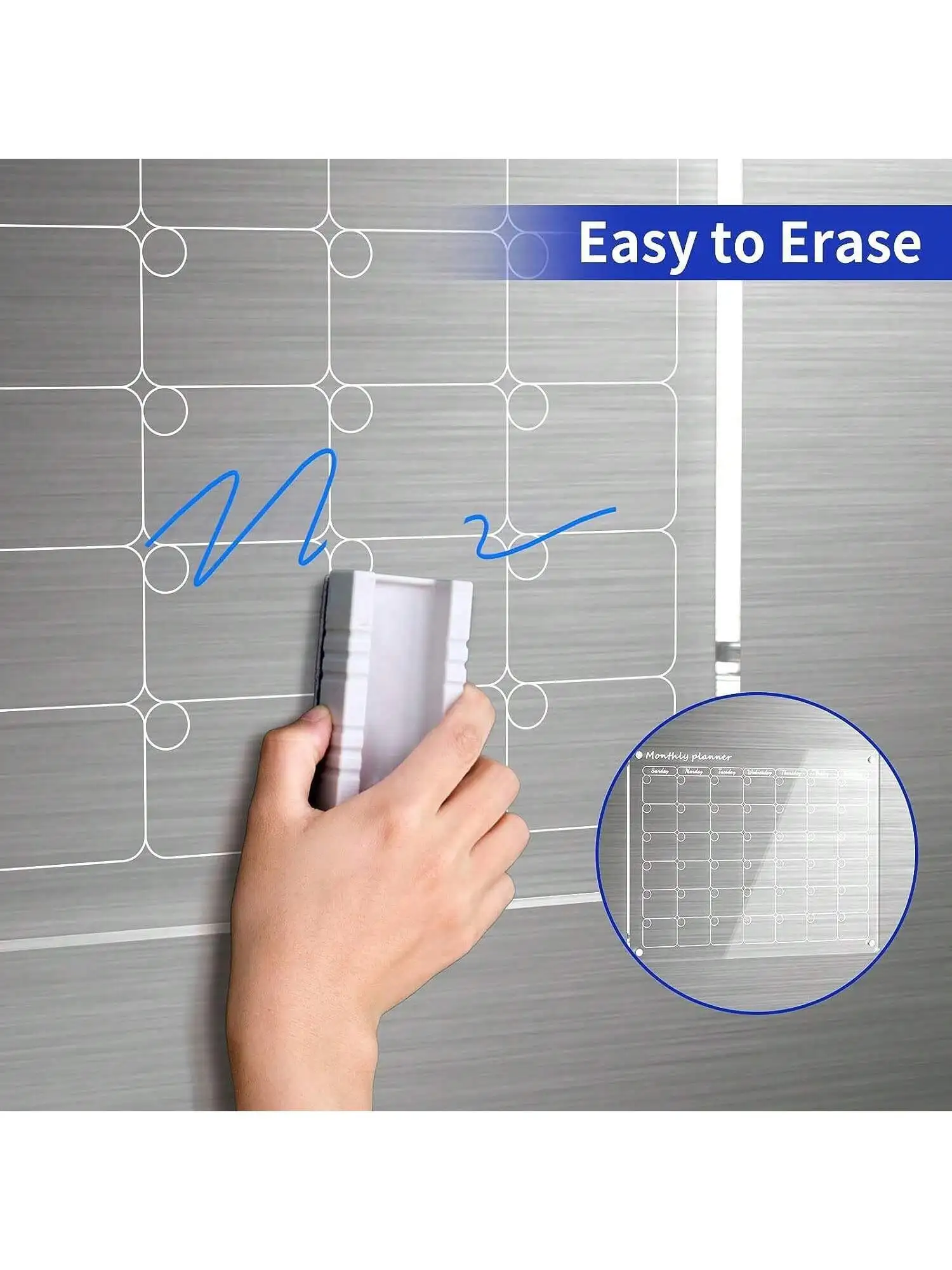 Kalender Magnet Akrilik Bulanan dan Mingguan Untuk Magnet Kulkas untuk Kulkas