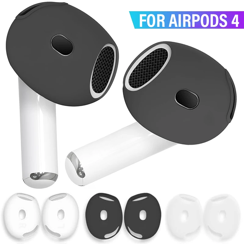 Earbuds Replacement Cover Anti-Slip Silicone Ear Tips Protective Case For Airpods 4 Air Pod 4th Generation Ultra Thin Protector