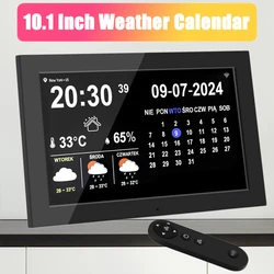 10,1 Zoll WiFi Digtial Kalender uhr Wetter Desktop Kalender Wanduhr mit Memo Medizin Zeit Erinnerung Demenz Alzheimer