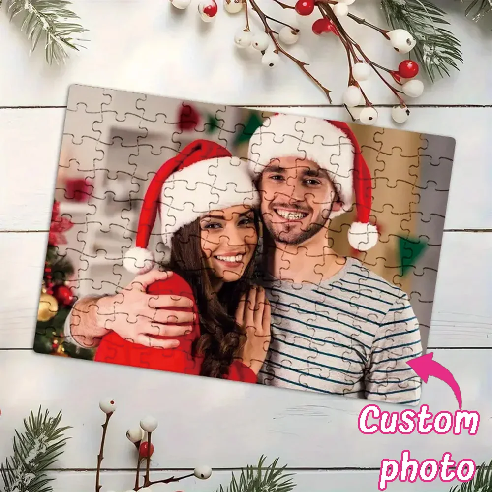 Personalized Wooden Surprise Puzzle 35/300/500/1000pcs Custom Photo Jigsaw for Birthday Gift