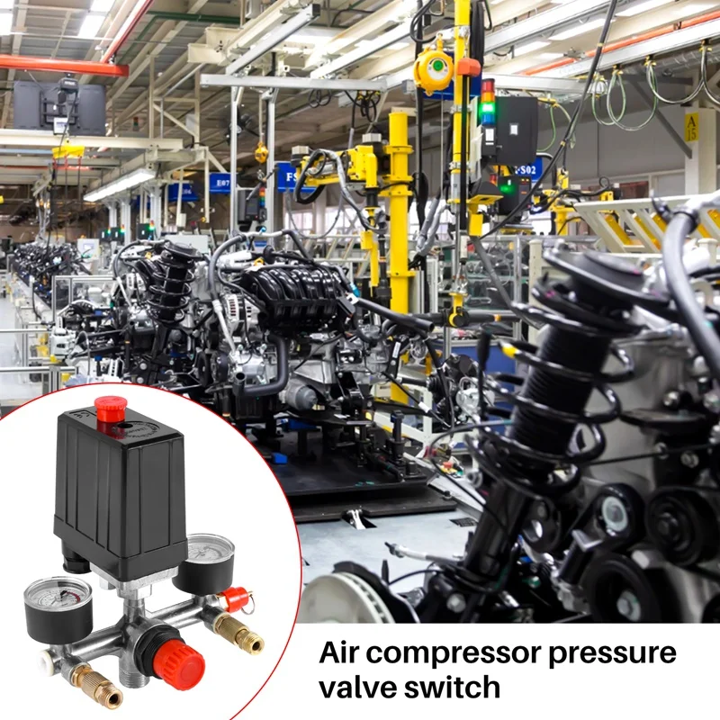 175Psi 12Bar 230V 16A Air Compressor Pressure ON/OFF Switch Control Valve Knob