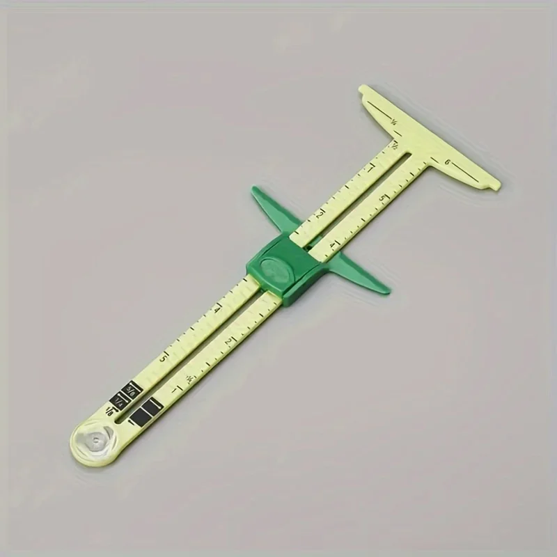 1pc Multipurpose Sewing Sliding Gauge, Accurate Tailoring & Crafting Measuring Tool with Nancy Measuring Scale