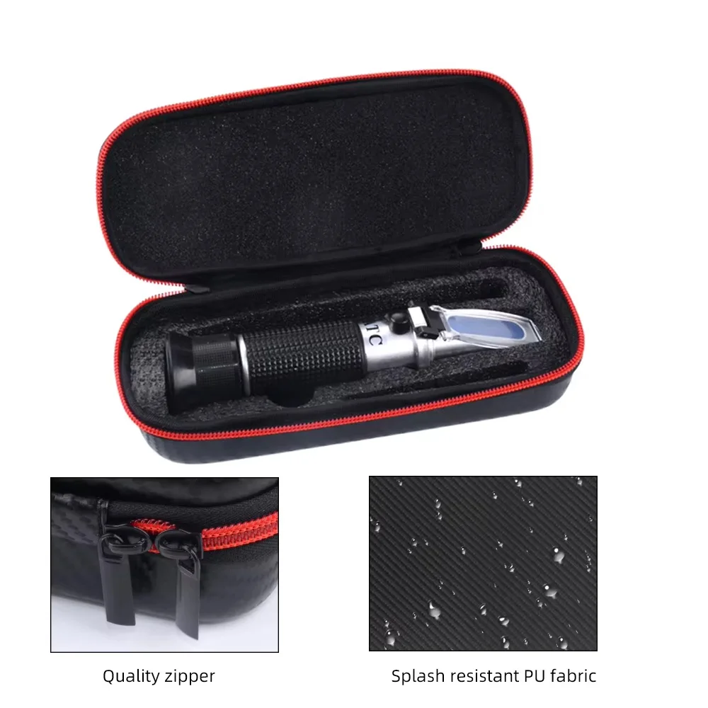 Handheld Refractometer Leather Box  Brix Sugar Alcohol Refractometer Box Gift Box