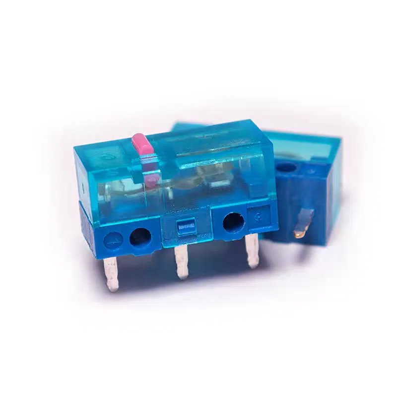 10PC-1pc   New Huano Blue Transparent Shell Pink Dot 80 Million Microswitch Button for Logitech Button