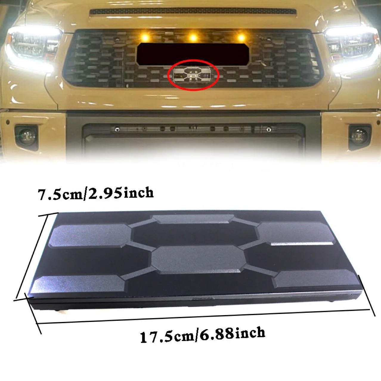 New Car Styling ABS Front Grille Garnish Sensor Cover For car 53141-34010 Car Accessories