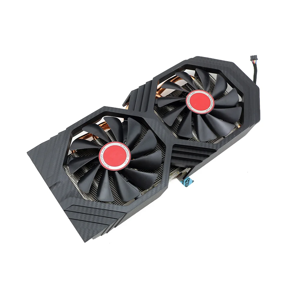 Imagem -02 - Radiador de Refrigeração de Placa Gráfica Black Wolf Ventilador Gpu Fdc10u12s9-c Rx580 Rx590 580 Radeon Xfx Rx590