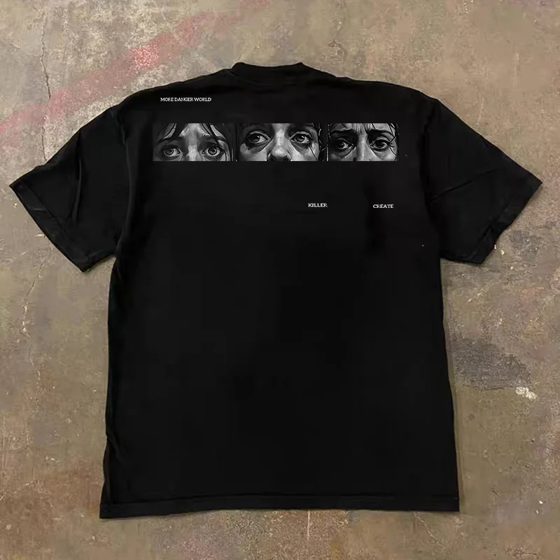 Loose Fit Cotton T-Shirt Unisex Short Sleeve Double Thread Pure Cotton Heavyweight Casual Tee for Men And Women