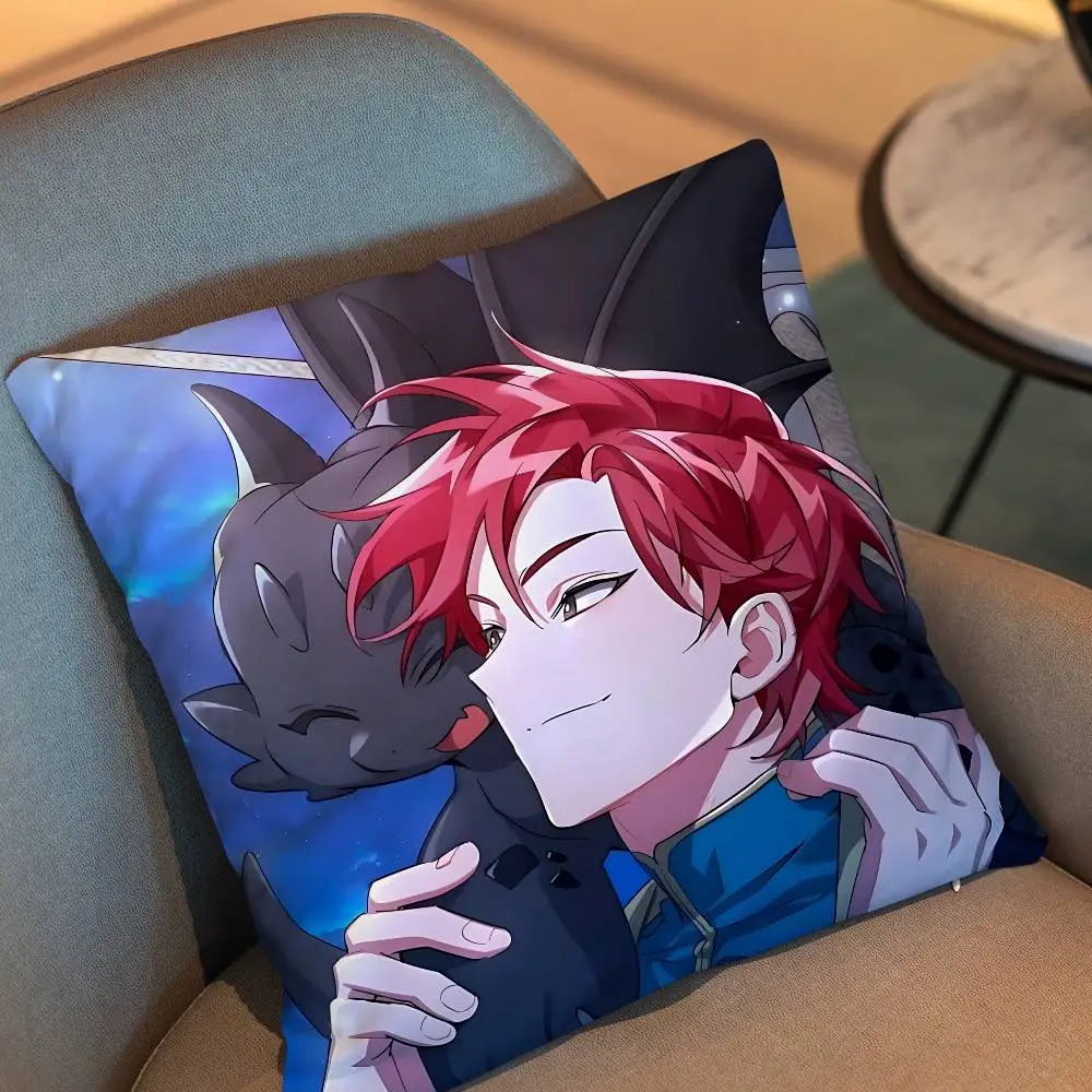 Cale Henituse Lout of Counts Family Pillow Case Anti-dustmite Pillowcase Invisible zipper silky short plush Sofa cushion cover