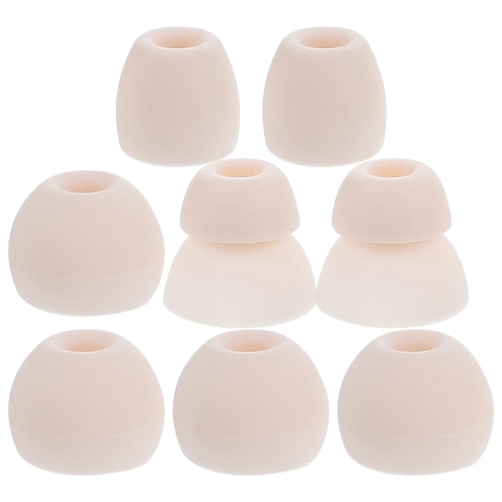 

8pcs Earphone Tips Durable Flexible Silicone Covers Water Washable Replaceable for White Case Earbuds Accessories