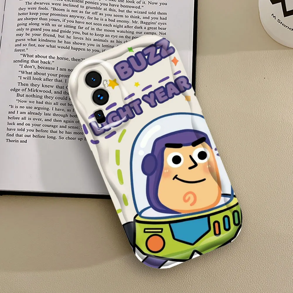 Disney Toy Story Woody Buzz Phone Case For OPPO Reno 11 11F 8 8T 7 7Z 6 5 5F 4 Pro A17 A16 A16S A54S A15S A35 A15 3D Wave Cover