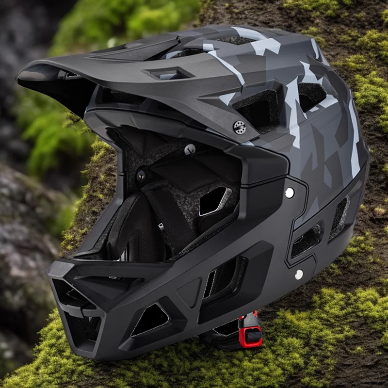 Kask rowerowy MTB Full Face dla dorosłych DH BMX Off-Road Integral Helmet Downhill Mtb Ultralight CE CPSC Safety Ciclismo