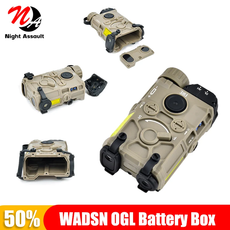 Wadsn OGL Non-Functional Nylon Plastic Battery Box Dummy Toy For Tactical Airsoft 20mm Rail Equipments Weapon Gun Accsesories