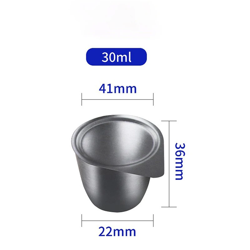 Lab 30ml 50ml Nickel Crucible for High Temperature and Alkali Resistance