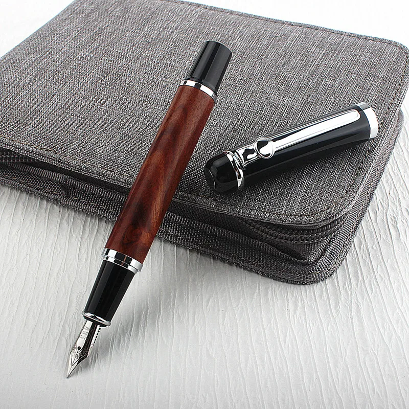 

Luxury Metal Wood Ballpoint Pen 0.7mm Business Office Signature Fountain Pen School Student Writing Supplies Stationery