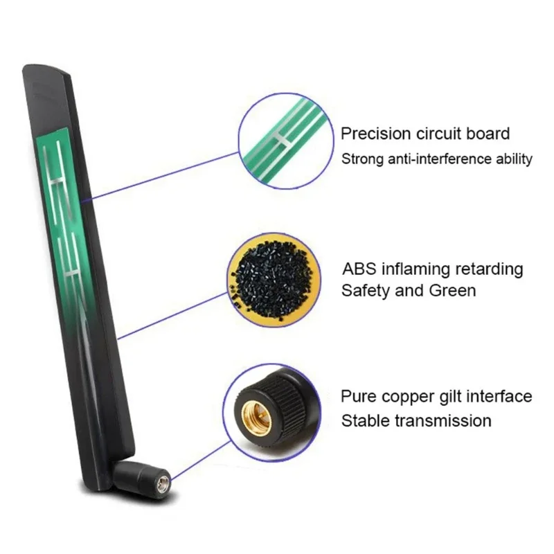 Full Band Omnidirezionale Modem Router Antenna Segnale Alto 600-6000 MHz Adatto Per Scheda Rete Wireless WifisRouter