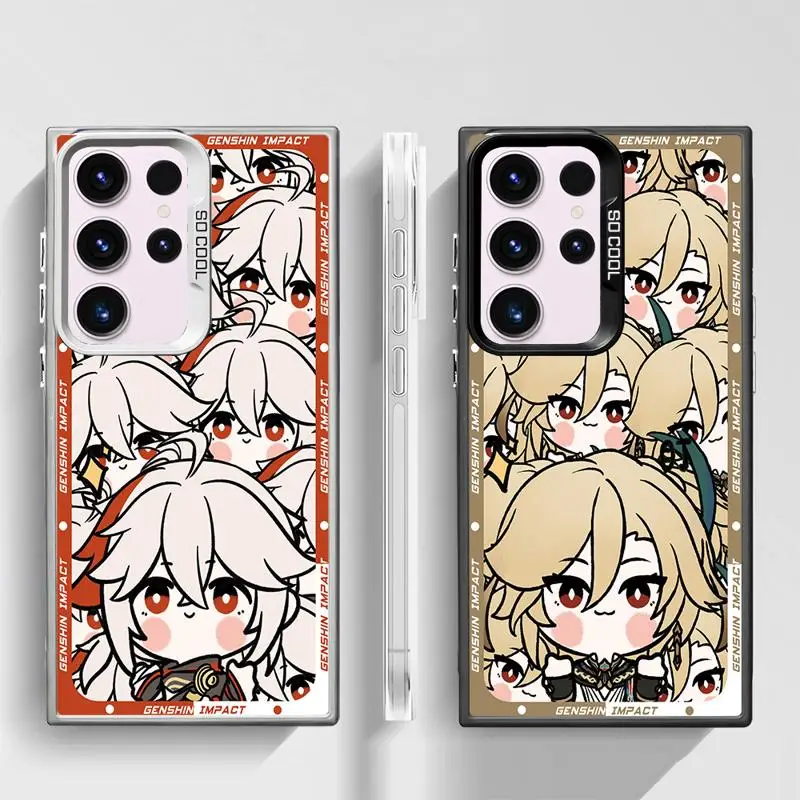 Cute Kaedehara Kazuha Kaveh phone cases for Samsung Galaxy S24 Ultra case S22 S20 FE S21 Plus Note20 S23 funda Back Shell Cover