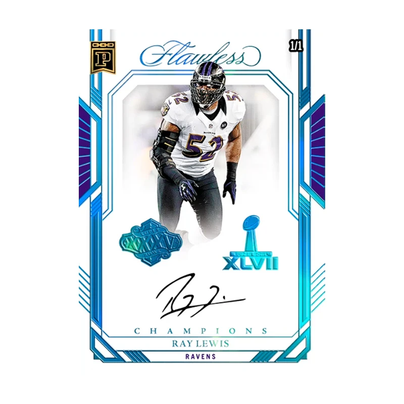 Panini NFL Rugby Star carte bricolage fait maison Eli Manning Randy Moss Ray Lewis Signature Collection carte jouets cadeau
