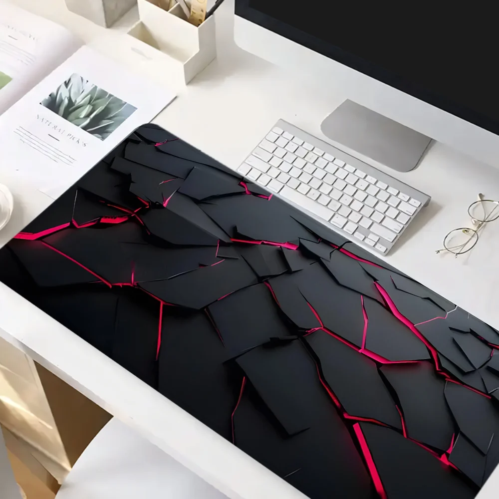 Black Mouse Pad XXL Gaming Mousepad Rubber Base with Stitched Edge Non-Slip Desk Pad Computer Large Desk Accessories