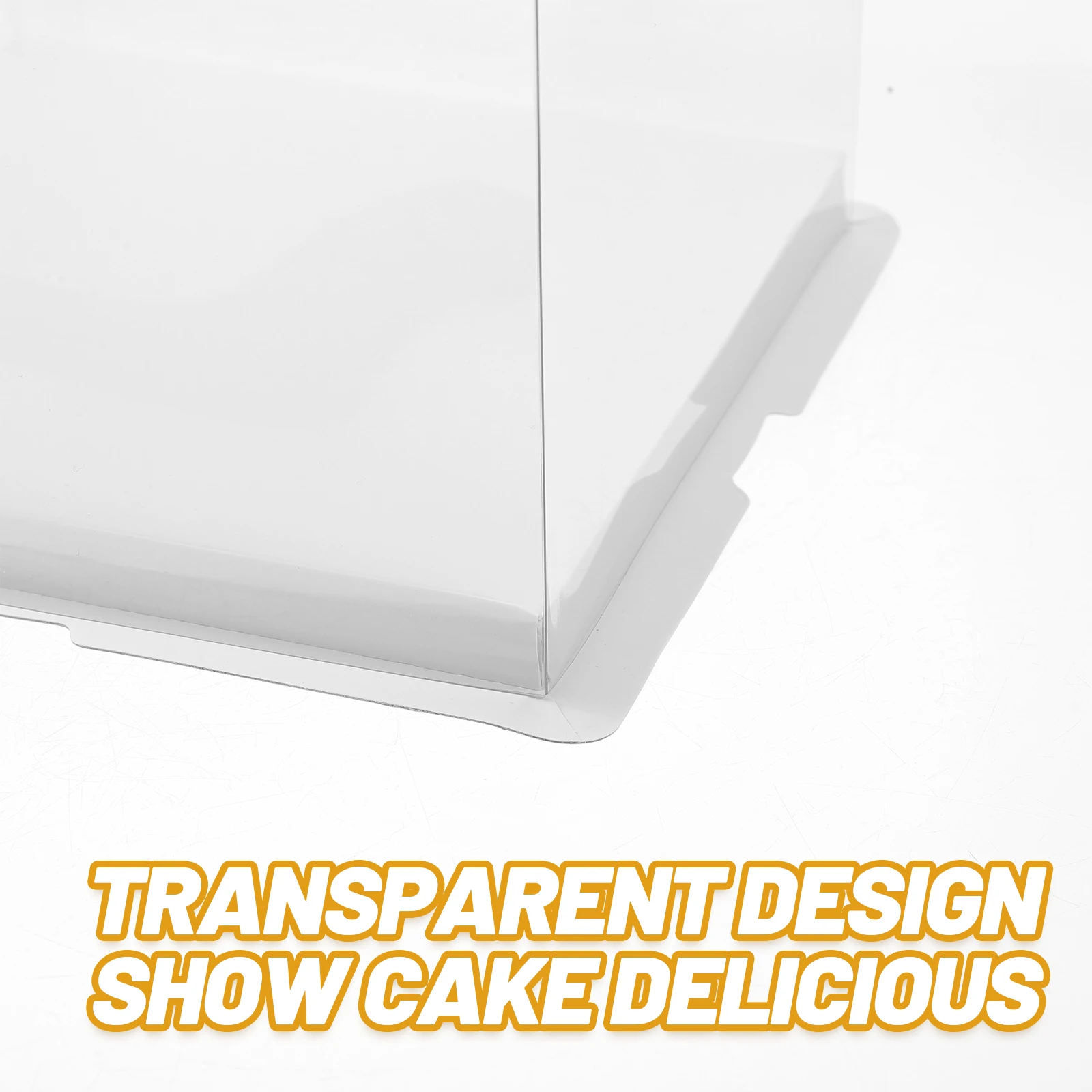 

5 Pcs Cake Display Box Festive Packaging Carrier Wedding Boxes Paper Plastic Mini Cupcake