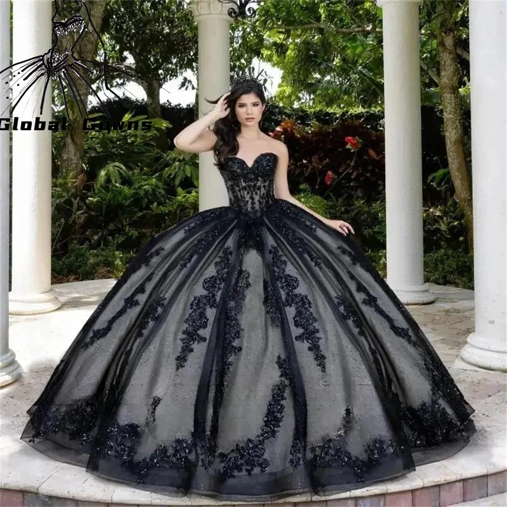 

Elegant Appliques Ball Gowns Quinceanera Dresses for Girls Sweetheart Corset Lace up Vestidos De Quinceanera Customized