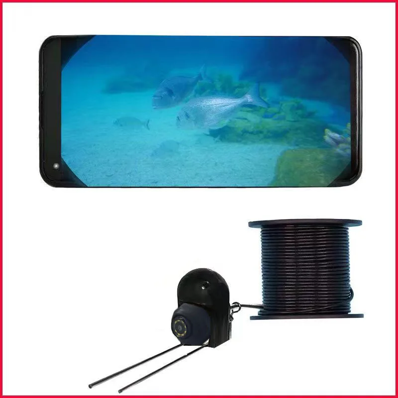 Imagem -04 - Câmera hd de Monitoramento de Peixes com Lente Subaquática Compatível com a Maioria dos Smartphones Transmissão de Vídeo em Tempo Real