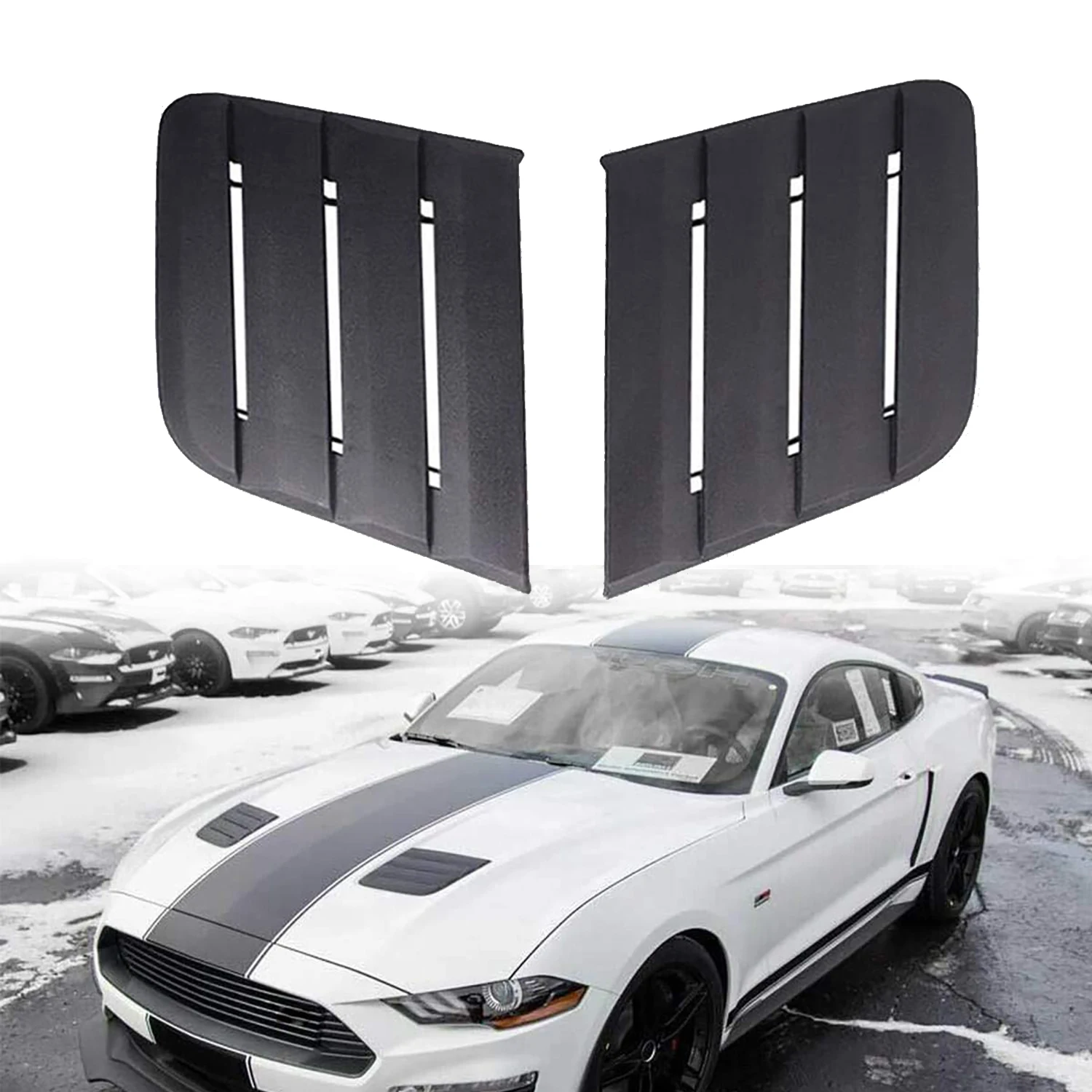 Car Hood Bonnet Vent Engine Cover Air Intake Scoop Decoration For Ford Mustang GT Ecoboost 2018 2019