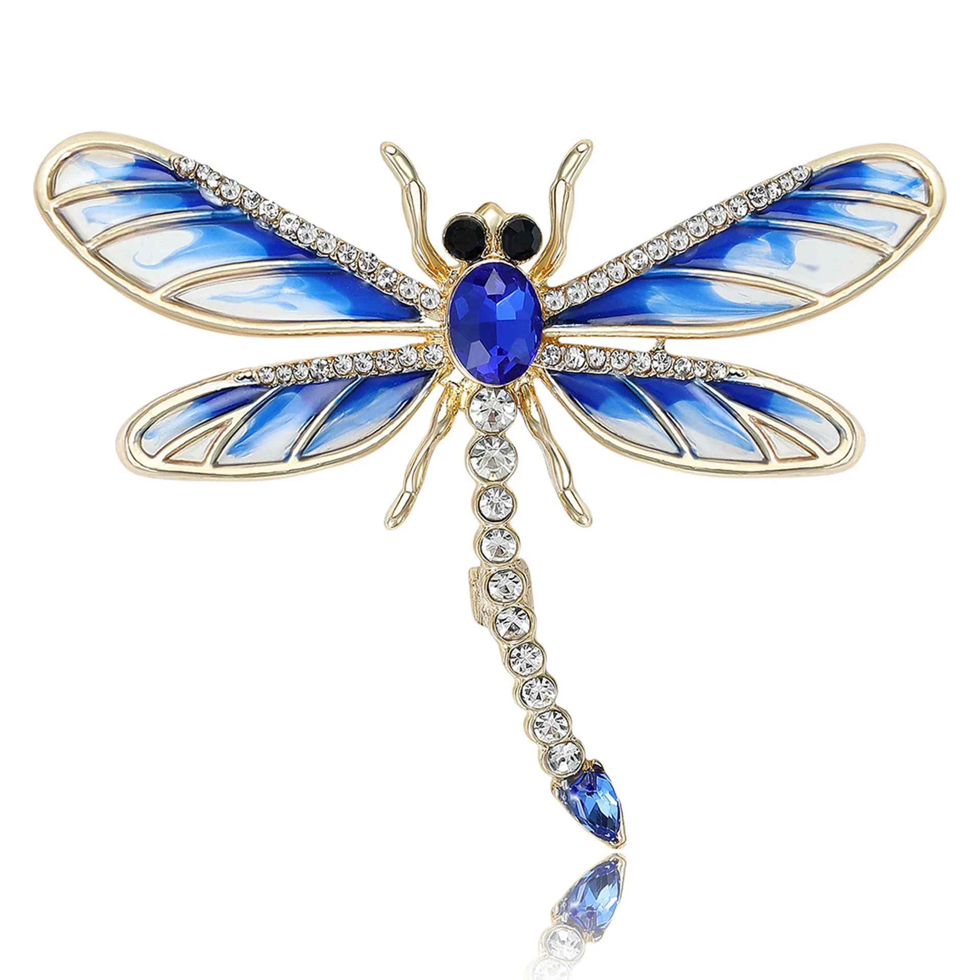 

Women's Rhinestone And Oil-dripping Animal Dragonfly Brooch Suit Jacket, 4-color Animal Pin Pint Party Daily Jewelry Outfit