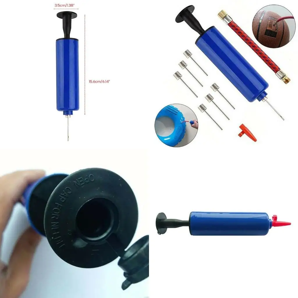 

Y1UC Lightweight Sports Ball Kits Portable Inflator Hand airs Ball for Basketball, Football, Volleyball, Balloon