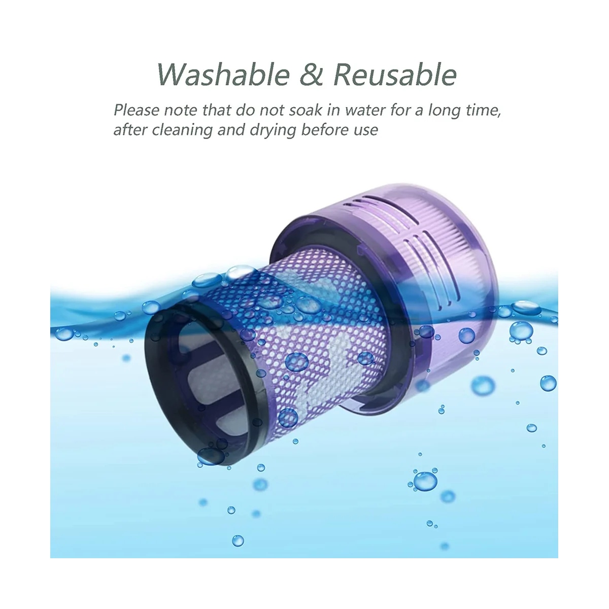 Filterersatz für V12 Detect Slim Akku-Staubsauger und V12 Slim Staubsauger, Vergleich mit Teil 971517 -01