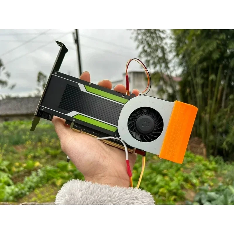 Active Cooling Mod FOR NVIDIA Tesla P4 T4 M4 L4 A2 GPU, 5V Fan Powered