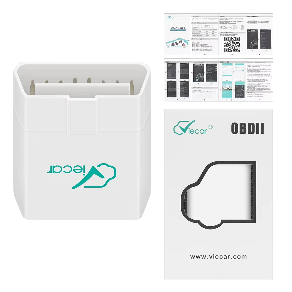 Viecar ELM327 V1.5 Bluetooth 4.0 OBD 2 OBD2 PIC18F25K80 ELM 327 V1 5 OBDII Car Diagnostic Scanner ODB2 Auto tool Code Reader - view 4