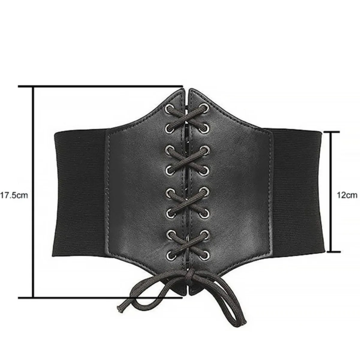 Medieval Costume Set, Faux‑Leather Lace‑Up Corset Belt & Gauntlet Wristband, Unisex for Viking Pirate Renaissance LARP Cosplay