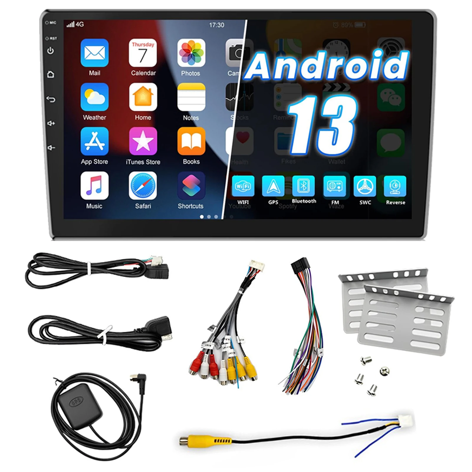 

Android 13 2+32G 10.1Inch Full Touch Screen Single Din Car Stereo Radio 1DIN Bluetooth Car Stereo