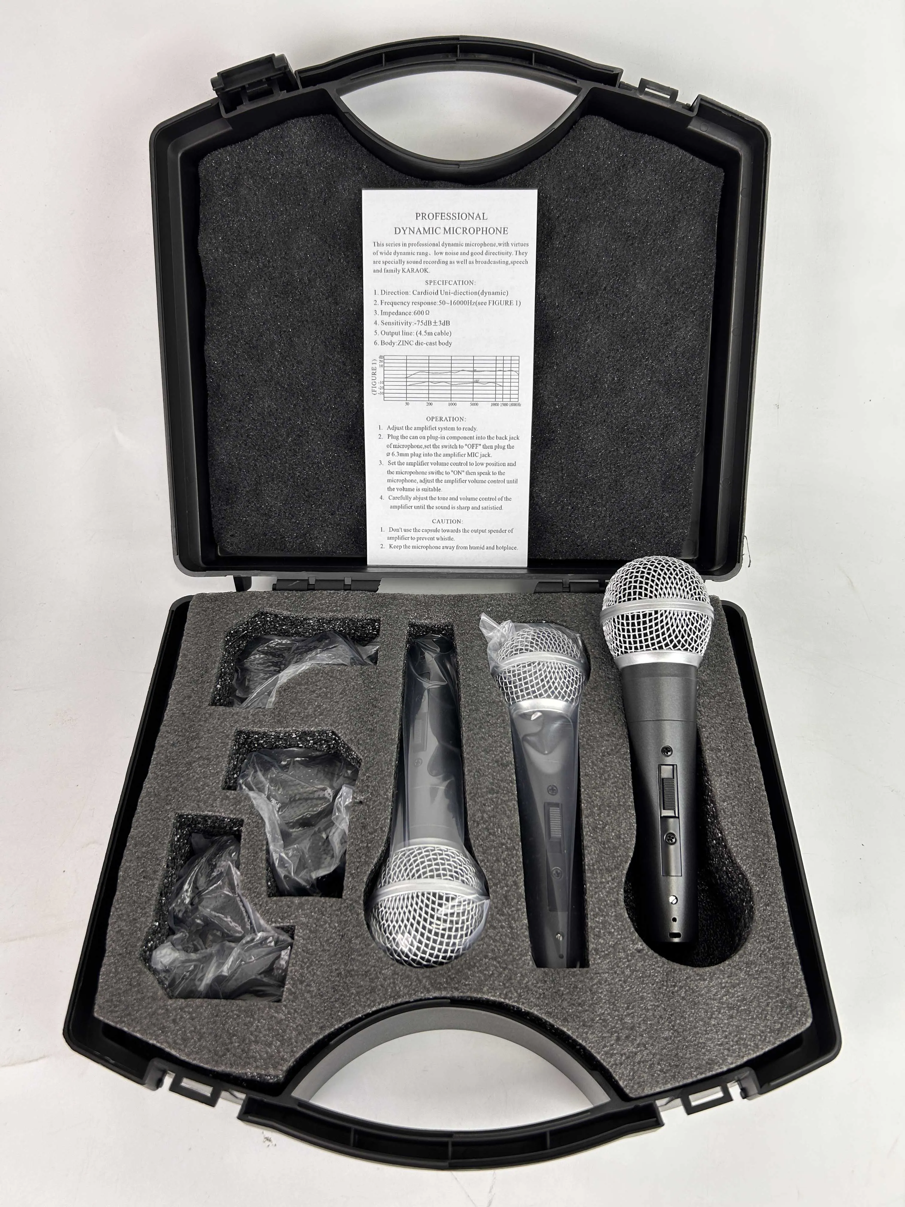 MIC58 Microphone Musical Instrument Drum Microphone Pickup Portable Box Set Cross-border Wired Dynamic Microphone