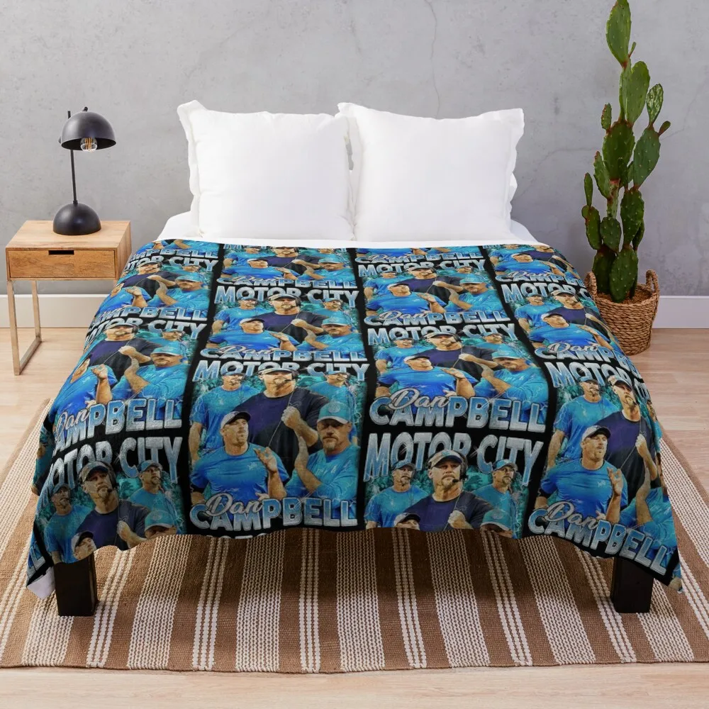 Vintage Dan Campbell Throw Blanket anime Luxury Designer Flannel Blankets