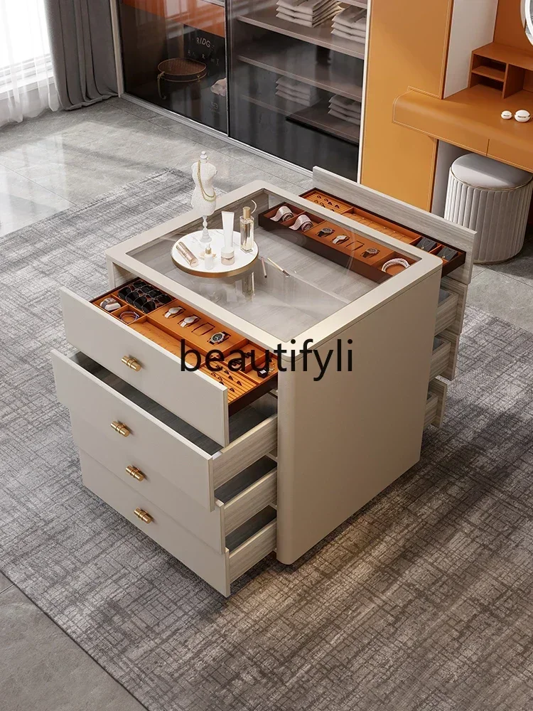 

LJYCloakroom Nakajima Taiwan Modern High-end Nakajima Cabinet Multifunctional Jewelry Storage Display Cabinet