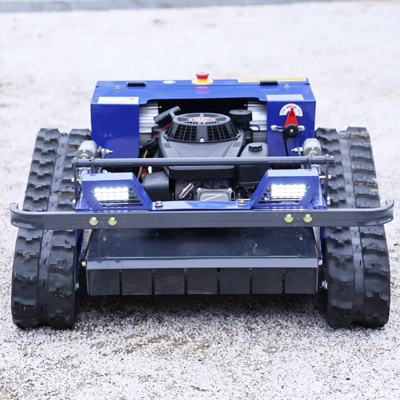 

Customized Cutting Width 500mm Self-Propelled Crawler Design Intelligent Remote Control Lawn Mower