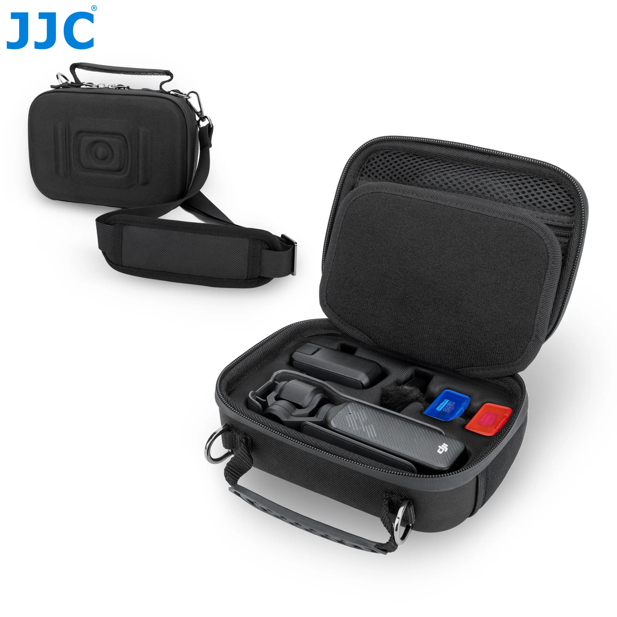 JJC Hard Shell OSMO Pocket 3-Tasche, tragbare EVA-Schutztasche für DJI OSMO Creator Combo, wasserdichte Aufbewahrung, Reise-Tragetasche