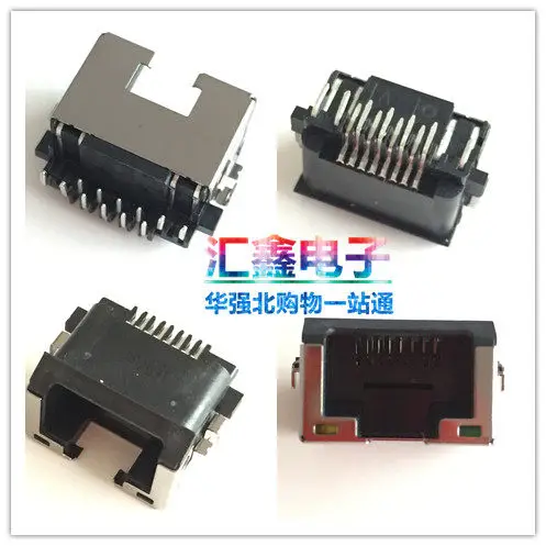 For Lenovo E470C E475 E450 network interface card interface, network cable port, network head 12 pins RJ45