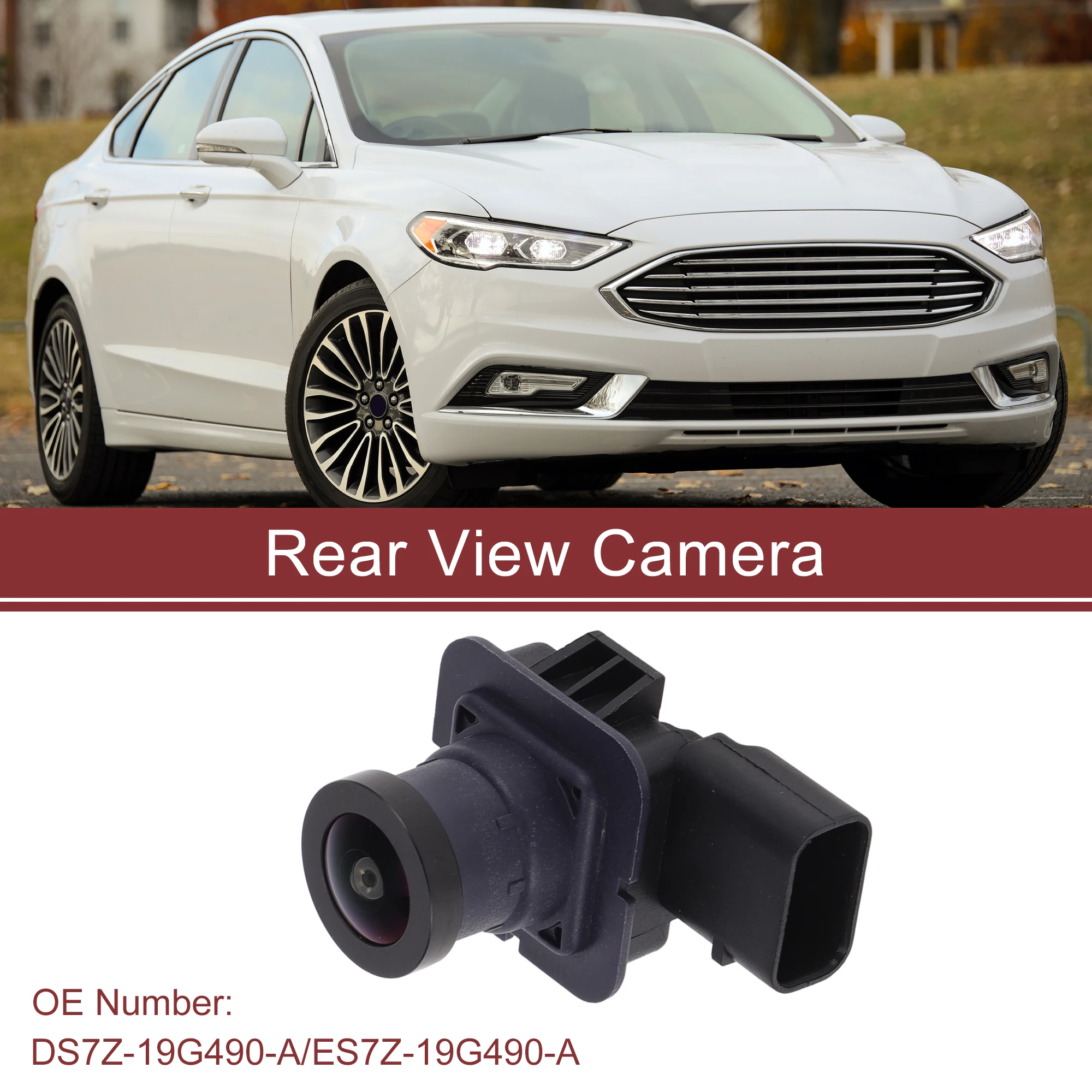 

UXCELL Rear View Camera for Ford Fusion 2013 2014 2015 2016 License Plate Park Assist Camera Backup Reverse Camera