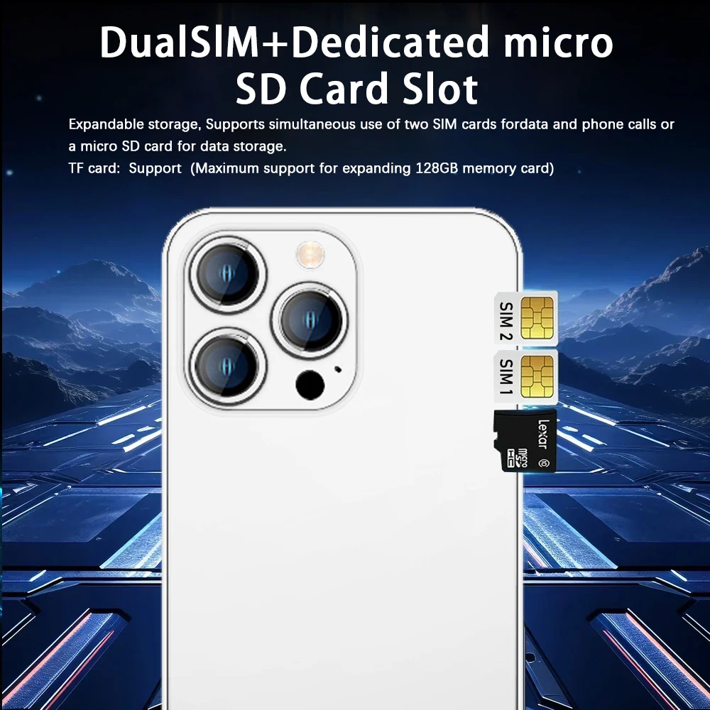 W&O X200 4G Smartphone Android 4GB RAM+64GB ROM Mobile Phone 6.53 Inch Dual SIM 4800mAh Battrey 5+13MP Camera Cell Phone on Sale