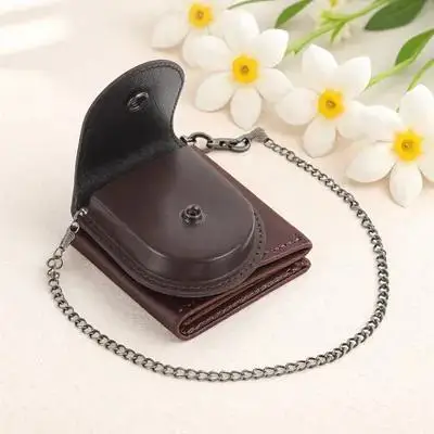 

1pcs PU Pocket Watch Case Men Retro Vintage Storage Bag Dustproof Travel Pouch Protector for Watch Holder Case