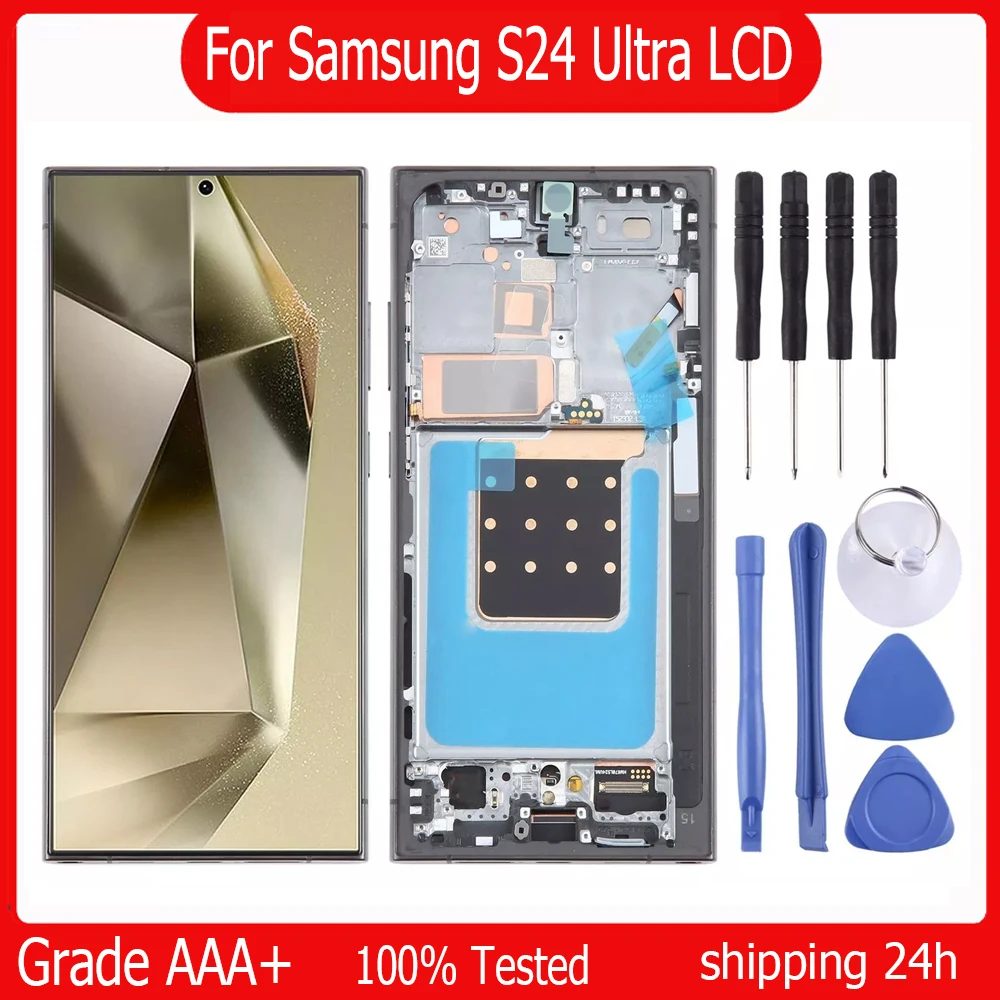 Super OLED For Samsung S24 Ultra LCD SM-S928B SM-S928B/DS S928U LCD Display Touch Screen Digitizer Assembly Screen Replacement