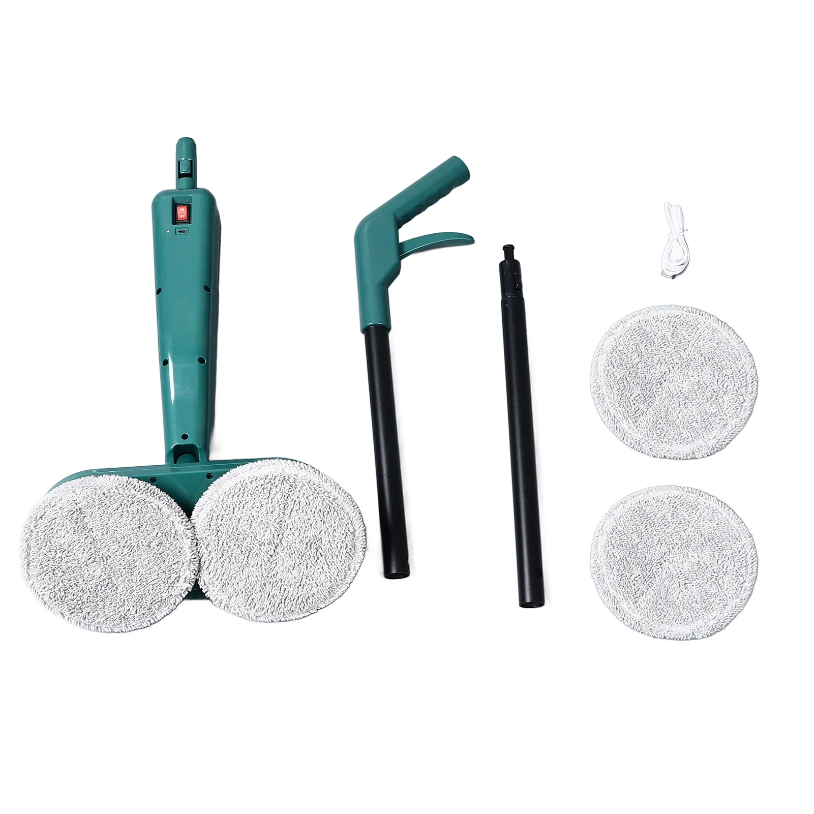 Elektryczny mop akumulatorowy, lekki, bezprzewodowy mop elektryczny z rozpylaczem wody do podłóg z twardego drewna, płytek i marmuru.