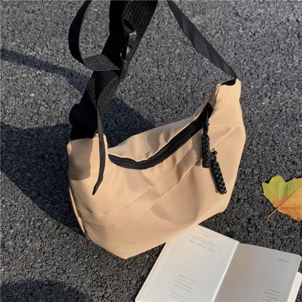 Leisure Oxford Dumpling Bags Single Shoulder Bags Korean Style Large Capacity Sports Bag Canvas Handbag Underarm Bag