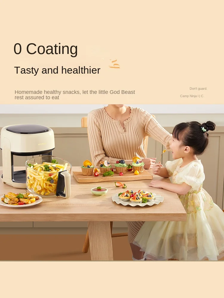 Air fryer household glass visual multi-function fully automatic electric oven large capacity French fries air fryer