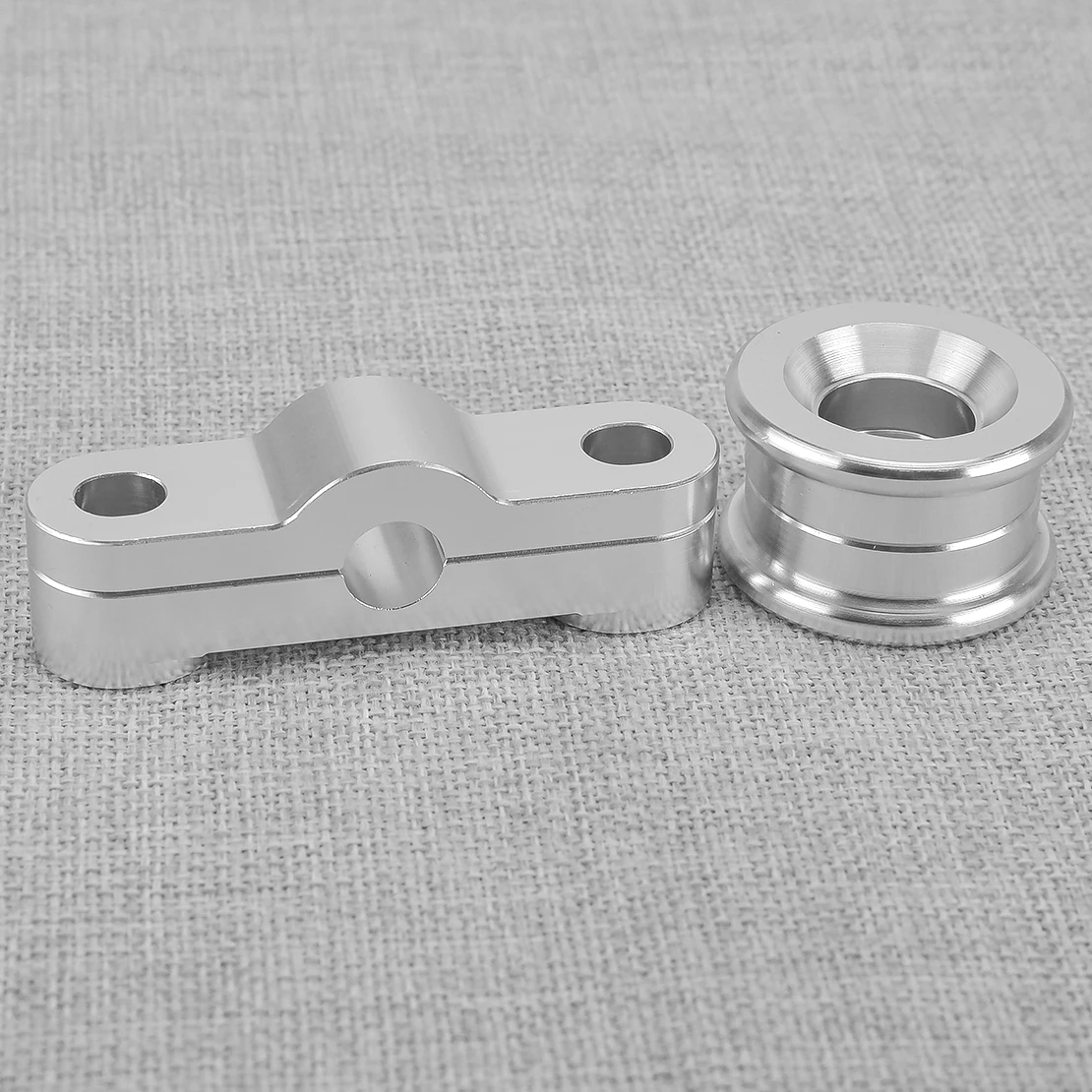 Silver Aluminum Alloy Solid Shifter Stabilizer Linkage Bushing Kit Fit for Acura Integra Honda Civic Del Sol CRX B Series Engine