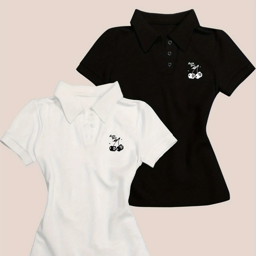 

"Y2K White Polo Shirt: Timeless Y2K Aesthetic"