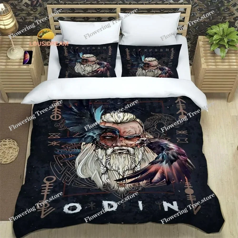Pirate Víkingar Logo Sheets Quilt Covers Bedding Dormitory Sheets Three-piece Bedding Set Three-piece Soft Warm Bedding Set